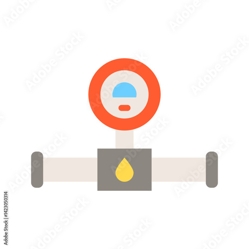 Gauge icon vector image. Suitable for mobile apps, web apps and print media.
