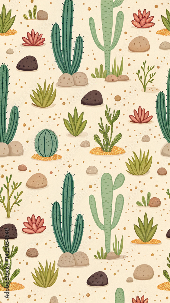 cactus seamless pattern cactus seamless pattern