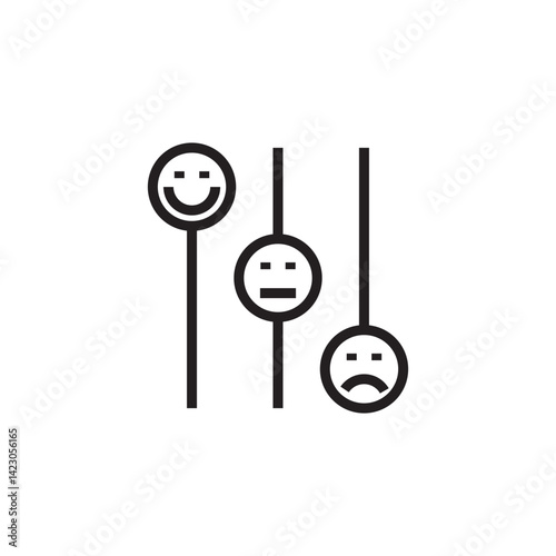 customer feedback icon editable outline stroke vector eps