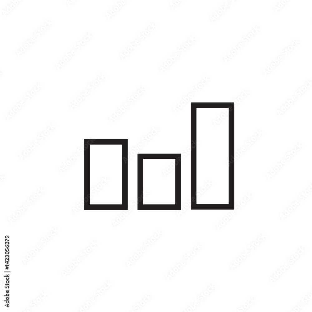 bar graph growth icon editable outline stroke vector eps bar graph growth icon editable outline stroke vector eps