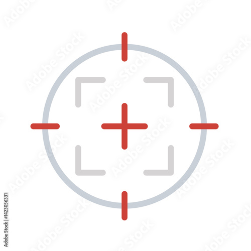 Scope icon vector image. Suitable for mobile apps, web apps and print media.