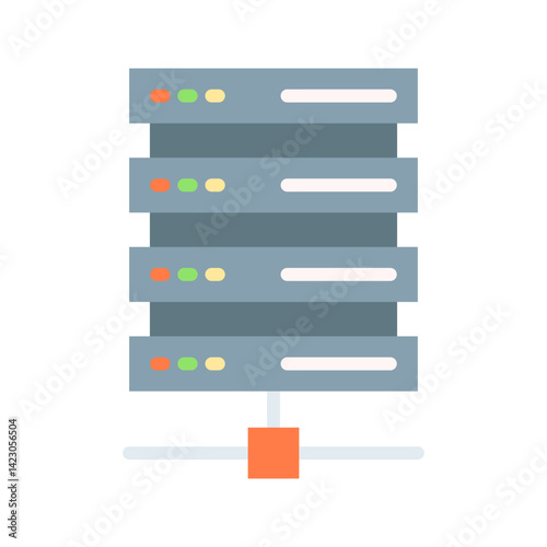 Server icon vector image. Suitable for mobile apps, web apps and print media.