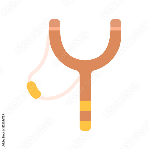 Slingshot icon vector image. Suitable for mobile apps, web apps and print media.