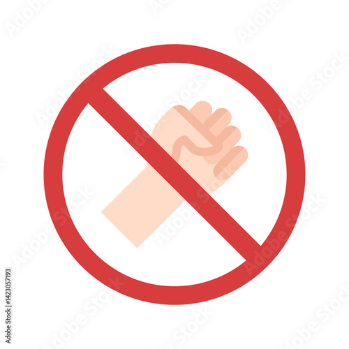 Stop Violence icon vector image. Suitable for mobile apps, web apps and print media.