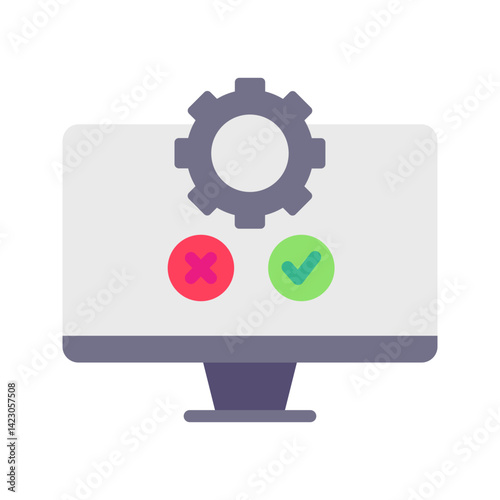 Testing icon vector image. Suitable for mobile apps, web apps and print media.