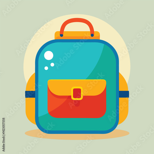 kids school bag vector
