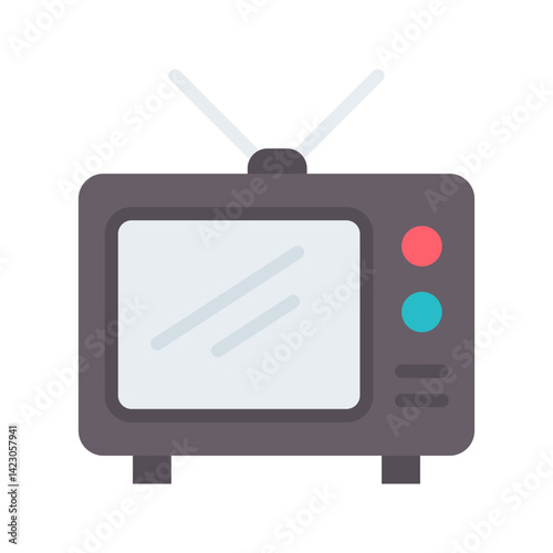 Tv icon vector image. Suitable for mobile apps, web apps and print media.