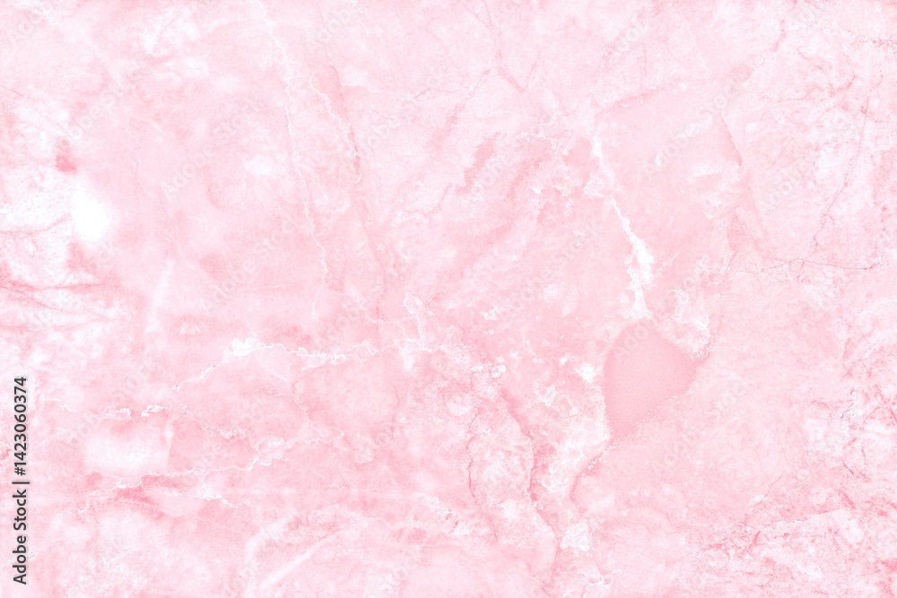 Fototapeta premium Pink marble texture background with high resolution for interior decoration. Tile stone floor in natural pattern.