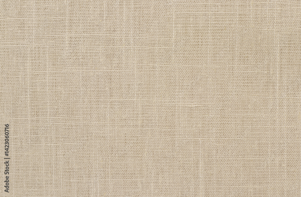 Fototapeta premium Brown linen fabric texture background, seamless pattern of natural textile.