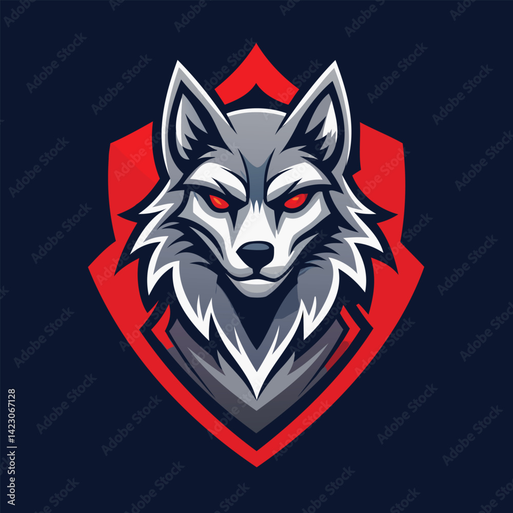 Frost Wolf Alpha Mascot Frost Wolf Alpha Mascot