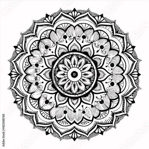 mandala round ornament