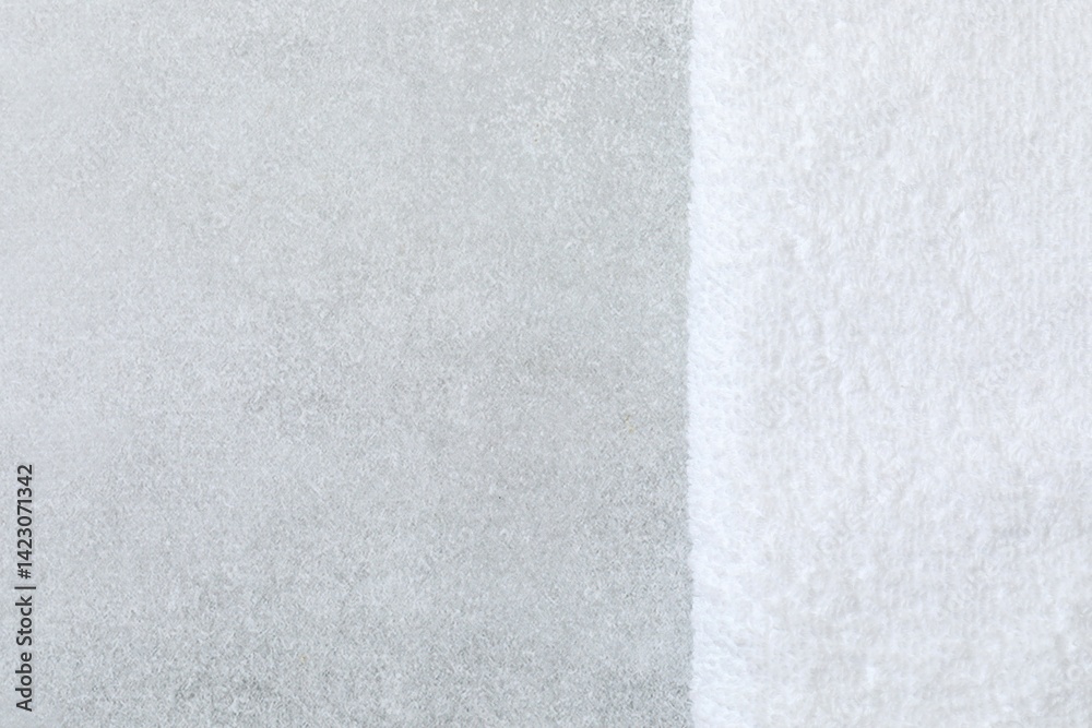 Naklejka premium Bath towel on the table