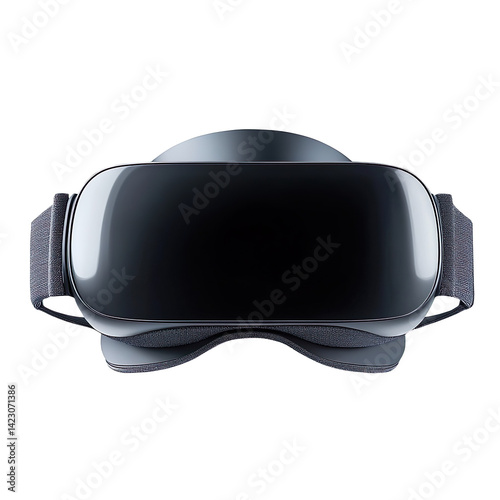 Apple Vision Pro VR Headset side view isolated on a white background