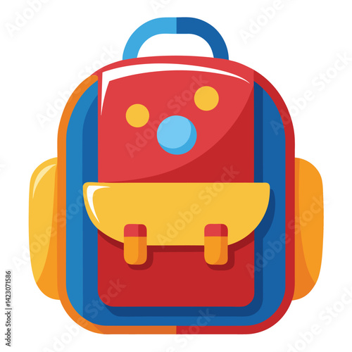 kids school bag vector