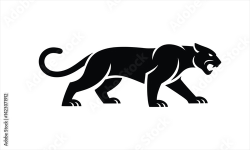  Panther Silhouette Black Walking