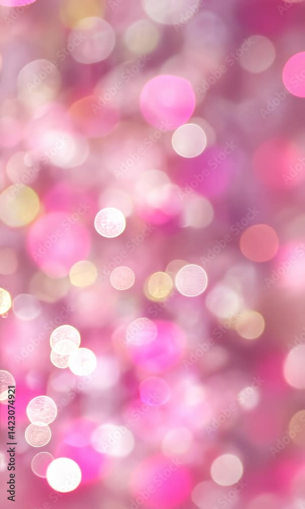 Abstract pink bokeh light pattern for celebration background design