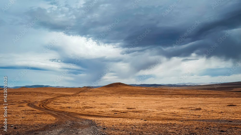 Naklejka premium mongolian countrysinde