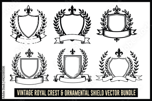 Vintage Royal Crest Shield Bundle