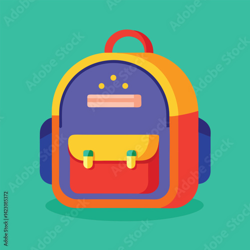 kids school bag vector