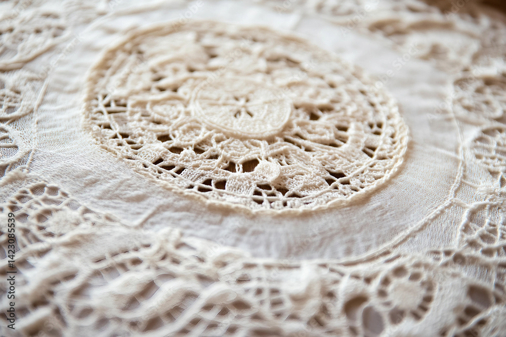 Obraz premium Artisan Weaving Traditional Handcrafted Embroidery Textile With Needlework In Cultural Art Generative AI