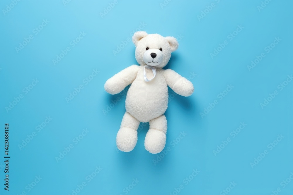 Fototapeta premium Bear doll plush toy representation.
