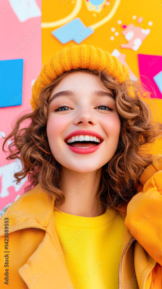 Playful overlay with pastel colors and hand-drawn doodles. Dynamic culture trends