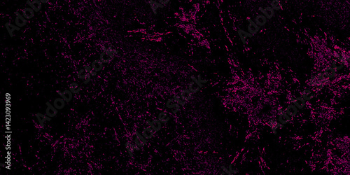 Shiny vintage grunge red background texture with glossy magenta colored design. Pink grunge textured stone wall background. Abstract cosmic magenta ink deep space galaxy nebula background illustration