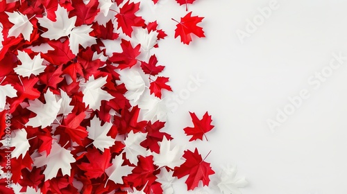 Canada Day Flower Background: With a Colorful Sea of Flowers as the Backdrop, Unfolding the Gorgeous Colors and Vigorous Vitality of Canada Day