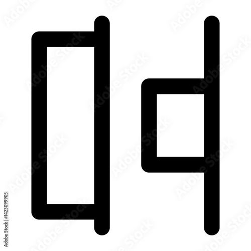 distribute right line icon