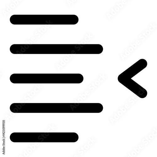 right indent line icon