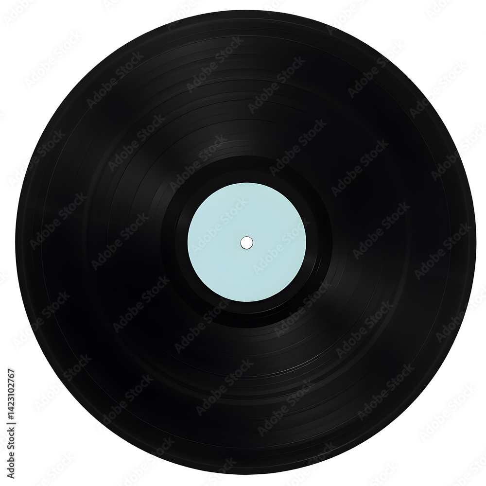 Obraz premium vintage vinyl record disc isolated 