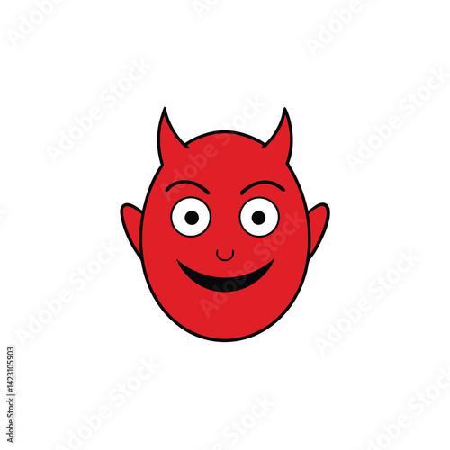 cartoon red devil