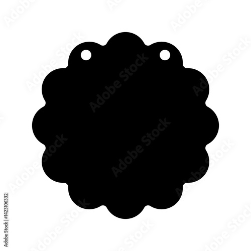 Banner bunting birthday party icon vector. bunting banner illustration sign or symbol.