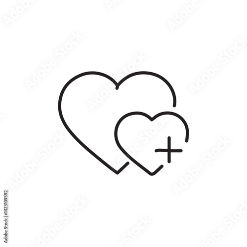 vector illustration of yoga elements in one line style