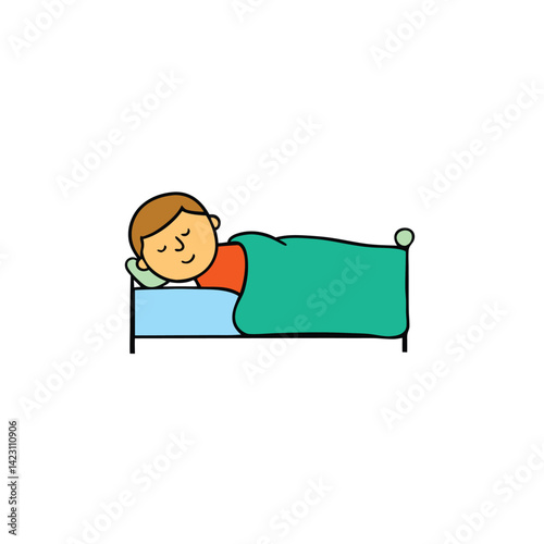 young man sleeping