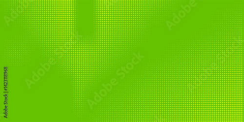 Dots halftone green color pattern gradient texture with technology digital background. Dots pop art comics with nature style graphic design