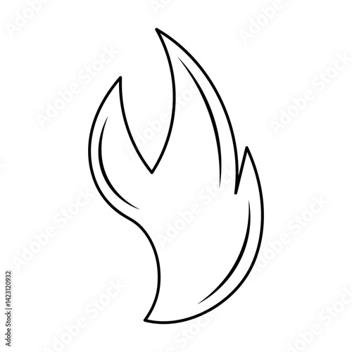 Hand Drawn Fire Outline