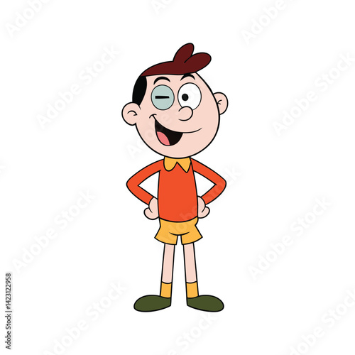 cartoon character of a man