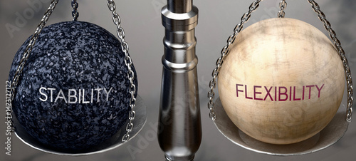 Photos Stability or Flexibility - weighing two choices, available options