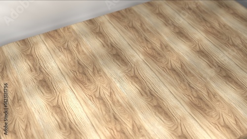 Refined wooden floor in a soft, honey-toned hue. Elegant, understated hardwood flooring