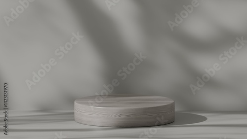 Blank podium display. Minimalist pedestal or showcase scene for present product and mock up. product display podium. 3d rendering geometric forms. 