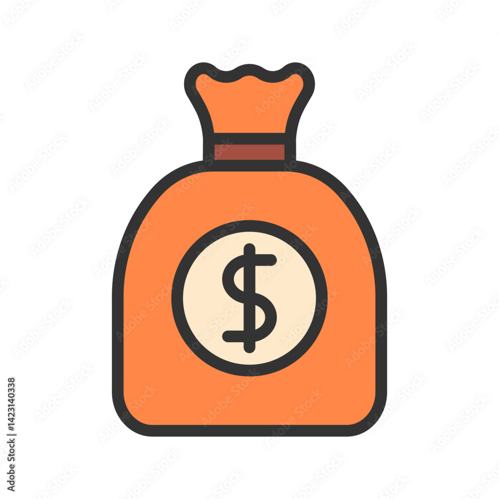 Funds icon vector image. Suitable for mobile apps, web apps and print media. Funds icon vector image. Suitable for mobile apps, web apps and print media.