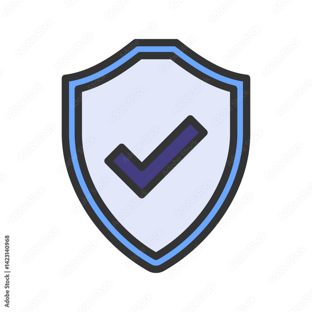Insurance icon vector image. Suitable for mobile apps, web apps and print media. Insurance icon vector image. Suitable for mobile apps, web apps and print media.