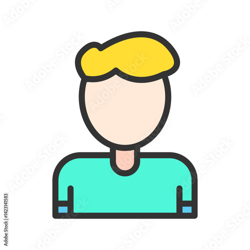 Man icon vector image. Suitable for mobile apps, web apps and print media.