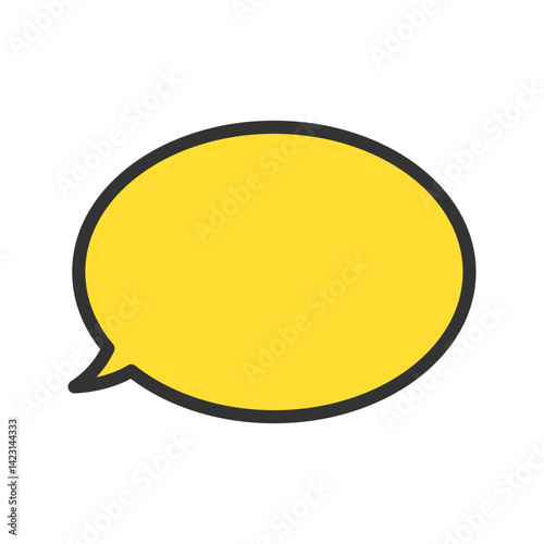 Speech Bubble icon vector image. Suitable for mobile apps, web apps and print media.