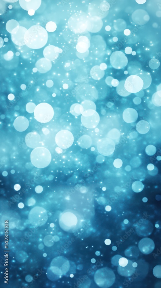 Radiant blue bokeh lights create a mesmerizing effect. Radiant blue bokeh lights create a mesmerizing effect.