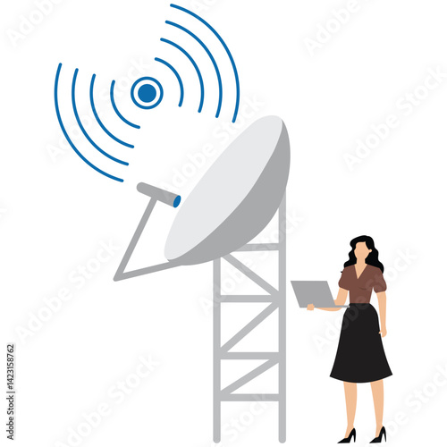 Satellite Communication Tower
