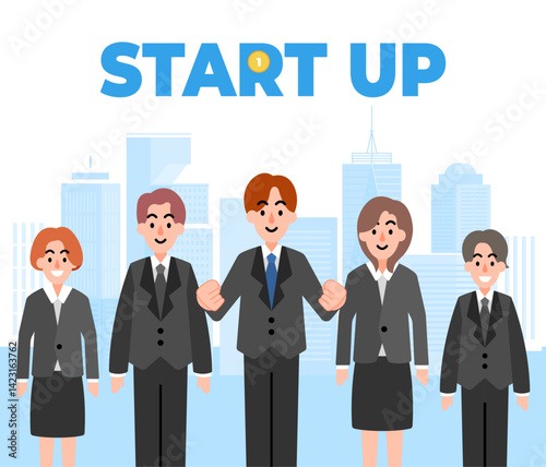 Start up concept illustration