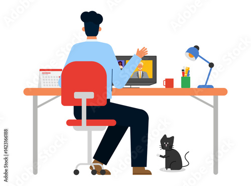 Work from home concept