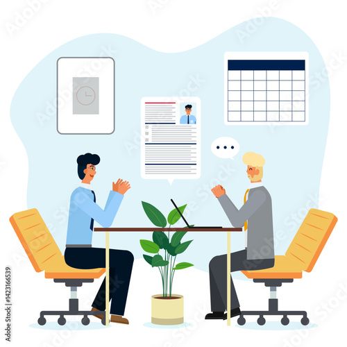 Job Interview Concept Illustration